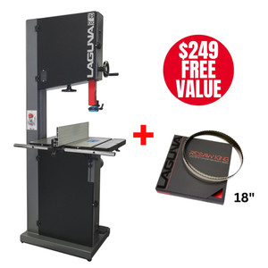 Laguna LAG-MBAND18BX2203-P 18|BX Bandsaw 220V 3HP With 145 x 3/4 Resaw King Carbide Bandsaw Blade Promo Package