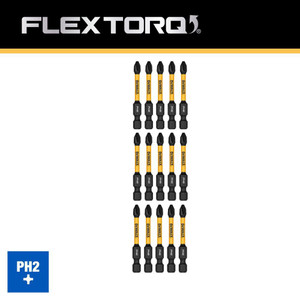 DEWALT DEW-DWAF2PH2IR15 2.25 in Phillips #2 Flextorq 15 Pack