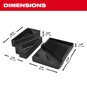 Milwaukee MIL-48-22-9483T 15PC Metric Combination Wrench Trays