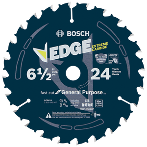 Bosch BOS-DCB624 6-1/2in 24 Tooth Edge Circular Saw Blade For General Purpose