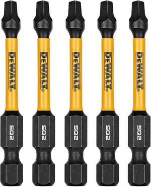 DEWALT DEW-DWAF2SQ2IRXX 2.25in FlexTorq Impact Screwdriving Bits For SQ2