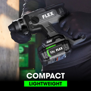FLEX FL-FX1531-1C 24V 7/8in Sds Plus Rotary Hammer 5.0Ah Kit