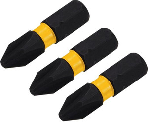 DEWALT DEW-DWAF1PH2RIR3 Flextorq Philips Number 3 Bits Star Head 1/4in x 1in For Impact Drivers and Drills Hex Shank 3 Pk