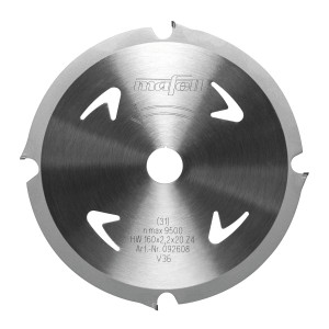 Mafell MAF-92608 160 x 20mm Saw Blade For Abrasive Materials
