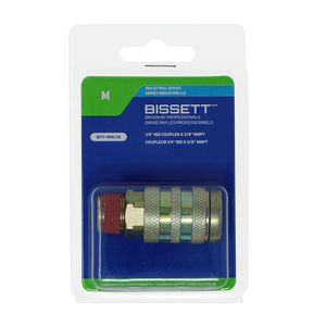Bissett BIS-BFIT-MMC38 1/4in Industrial Coupler x 3/8in Male NPT