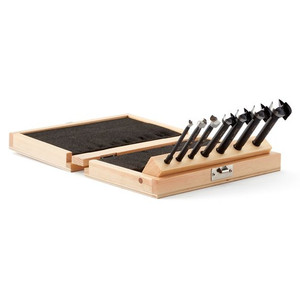 BORA Tool BORA-BFB-009867 Forstner Bit Set in Wood Box 7 Pc