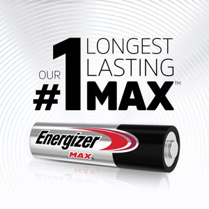 Energizer ENG-E91BP-4 Max AA Alkaline Batteries 4 -Pack