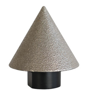 Pearl Abrasive PEA-PAVBC200 Wet/Dry Diamond Brazed Cone Bit 2in
