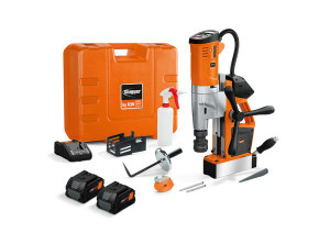 Fein Canada FEIN-71700563090 2 x 8 Ah Cordless 18V AS Universal Magnetic Base Drill Set