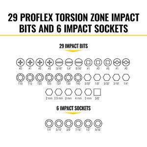 Klein Tools KLE-33805 ProFlex Impact Screwdriver Bit And Socket 38 Piece Set