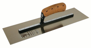 NELA NL-10404011BK 4.5in x 16in Premium Flat Finishing Trowel with BikoGRIP Cork Handle