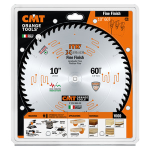 CMT Orange Tools CMT-25206010 10in x 5/8in 60 Teeth ITK Fine Cut Off Chrome Plated Blade