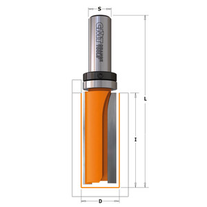 CMT Orange Tools CMT-81269011B 3/4in Dia. x 3-1/4in Pattern Router Bits With Bearing Long Series