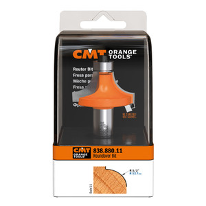 CMT Orange Tools CMT-83888011 1-1/2in Dia x 3/4in Cutting Length Roundover Bit With Bearing