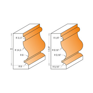 CMT Orange Tools CMT-85590211 1-1/16in Dia Moulding Bit