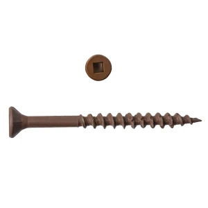 Hillman #8 x 2in brown deck screw