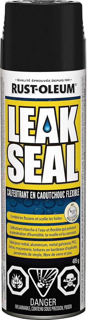 Rust-Oleum RUS-266288 Leak Seal Flexible Rubber Sealant In Black 405g