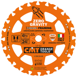 CMT Orange Tools CMT-25134006-X10 6-1/2in x 5/8in 40T Finish Zero Gravity Blade 10 Pack