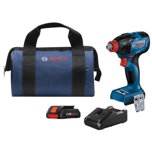 BOSCH BOS-GDX18V-1860CB15 18V Connected-Ready Two-In-One 1/4 In. and 1/2 In. Bit/Socket Impact Driver/Wrench 4.0Ah Kit