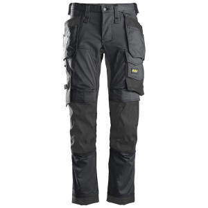 Snickers Workwear SNI-6241580XX 6241 Stretch Trousers Holster Pockets - Grey