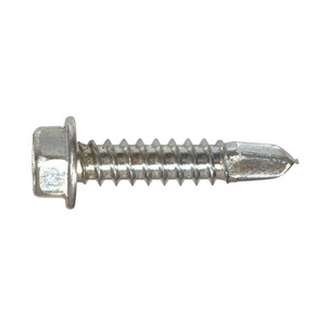 Hillman #12 Zinc Hex Washer Head Self Drilling Sheet Metal Screws