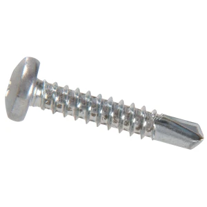 Hillman 1/4in Zinc Square Drive Pan Head Self Drilling Sheet Metal Screws