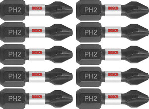 Bosch BOS-ITPH215PKXX Impact Tough Phillips Number 2 Insert Bit 15 Pack