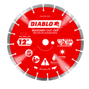 Diablo FRE-DMADS0XXX Diamond Segmented Masonry Cut-Off Blade
