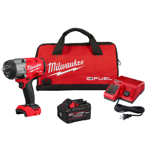 Milwaukee MIL-2967-21F M18 FUEL 1/2 Inch High Torque Impact Wrench with Friction Ring REDLITHIUM FORGE 8.0Ah Kit