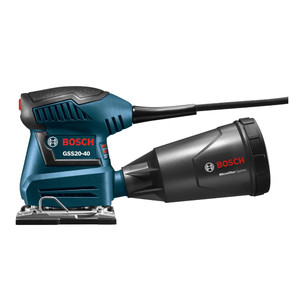 Bosch BOS-GSS20-40-ROS10 5in Palm Random Orbit Sander and 1/4-Sheet Orbital Finishing Sander 2-Tool Combo Kit