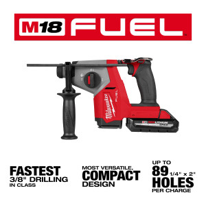 Milwaukee MIL-2908-22DE M18 FUEL 5/8in SDS Plus Rotary Hammer w/ Dust Extractor Kit