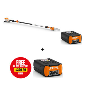 STIHL STIHL-HTA135-AP300S HTA 135 Battery Pole Pruner 10in Kit with AP 300 S 7.8Ah Battery