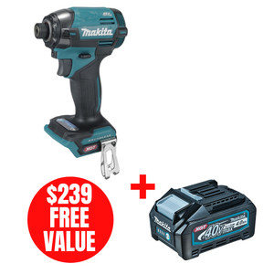 Makita MAK-TD002GZ01 40V MAX XGT Brushless 1/4in Impact Driver Bare Tool