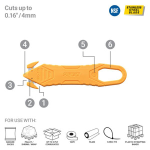 Olfa Blades OLFA-SK-15/DSB Disposable Concealed Blade Safety Knife - Individual Packaging