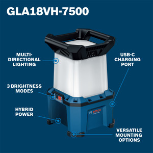 Bosch BOS-GLA18VH-7500N 18V Hybrid Area Light Bare Tool