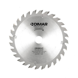 Dimar DIM-TS-160-28-ATB 160mm Dia Carbide Tipped Track Saw Blade 28 Teeth ATB 2.2mm Kerf