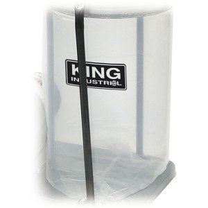 King Canada KING-KDCB-3 3-Piece See Through Plastic Bottom Dust Bag Kit for KC-2405C