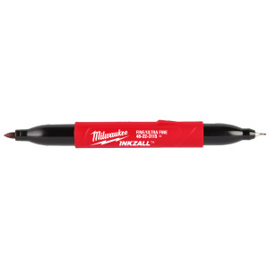 Milwaukee MIL-48-22-3115 INKZALL Double Sided Black Jobsite Marker - Ultra Fine And Fine Point