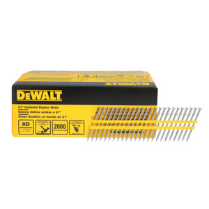 DEWALT DEW-DN275 21Deg Collated 8D Duplex Nails, 2000-Pieces