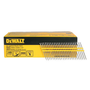 DEWALT DEW-DN350 21Deg Collated 16D Duplex Nails 2000-Pieces