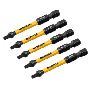 DEWALT DEW-DWAFE2SQ2IR5 ELITE SERIES 2in SQ2 Impact Ready Bits 5-Pack
