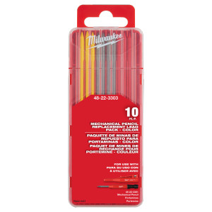 Milwaukee MIL-48-22-3303 10-Piece Mechanical Pencil Replacement Lead - Color