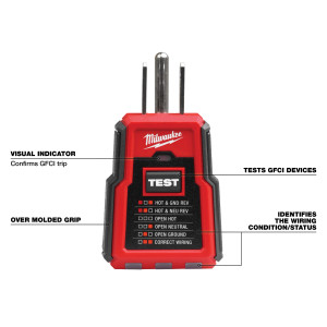 Milwaukee MIL-3210-20 Gfci Receptacle Tester And Voltage Detector
