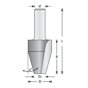 Dimar DIM-165R8-28 1-1/8in Carbide Tipped Vertical Paneling Bit 1/2in Shank