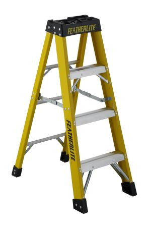 Louisville LOU-6904 Featherlite 4ft Extra-Heavy Duty Fiberglass Stepladder