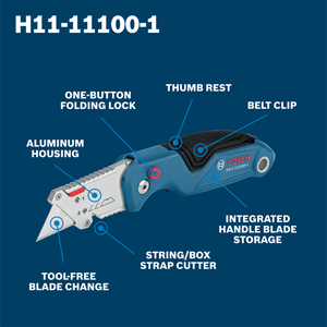 Bosch BOS-H11-11100-1 Folding Utility Knife