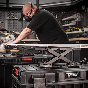 Trend TRE-U*R/STAND/A Adjustable Benchtop Mitre Saw Roller Stand