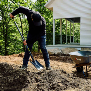 Garant GRA-85641 Long Handle Square Point Shovel, Fiberglass Handle