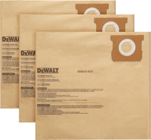 DEWALT DEWL-DXVA19-4101 Dust Bag Filter for 6-10 Gallon Wet/Dry Vacuum, 3-Pack