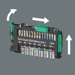 Wera Tools WERA-05049035001 Tool-Check PLUS Motorcycle 1, 40-Piece